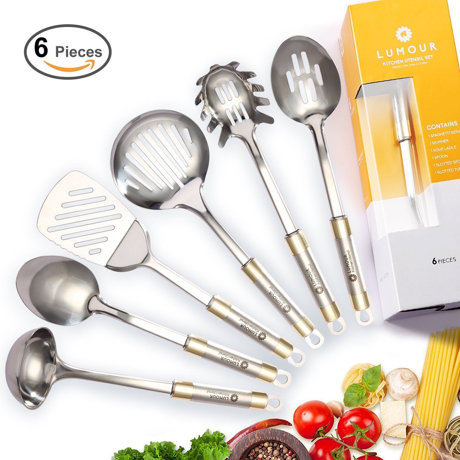 Top 10 Stainless Kitchen Cooking Utensil Set in 2019 Professional Pe
