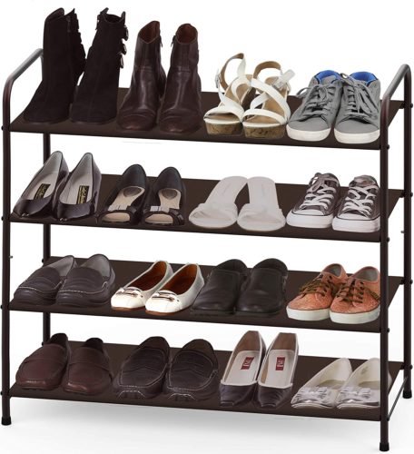 Simple Houseware 4-Tier Shoe Rack Storage Organizer
